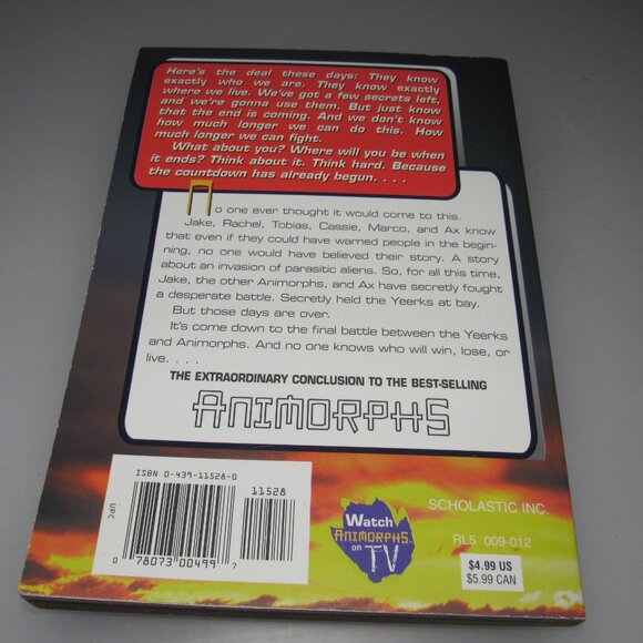 Animorphs #54 The Beginning by K.A. Applegate – Scholastic 2001 Vintage Book - Picture 3 of 3